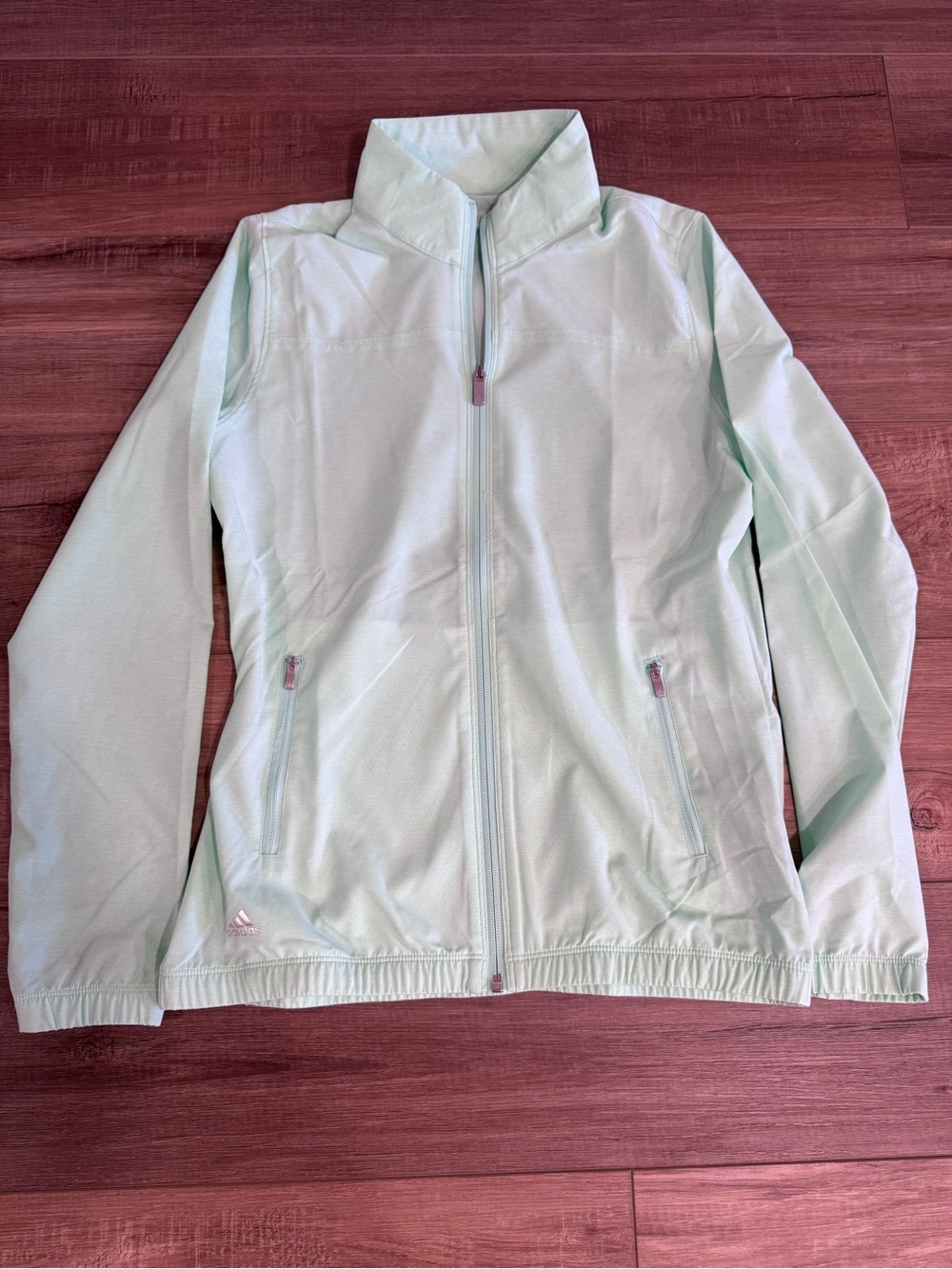 adidas Women’s Light Mint Green Full‑Zip Jacket
